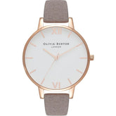Olivia Burton Gray Artificial Leather Dress Watch